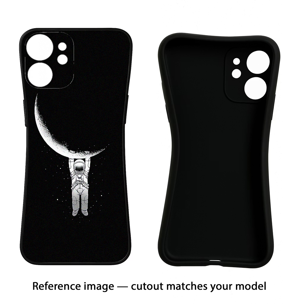 Moon Space CMF by Nothing Phone 1 Black Soft Case Back Cover by Casekaro