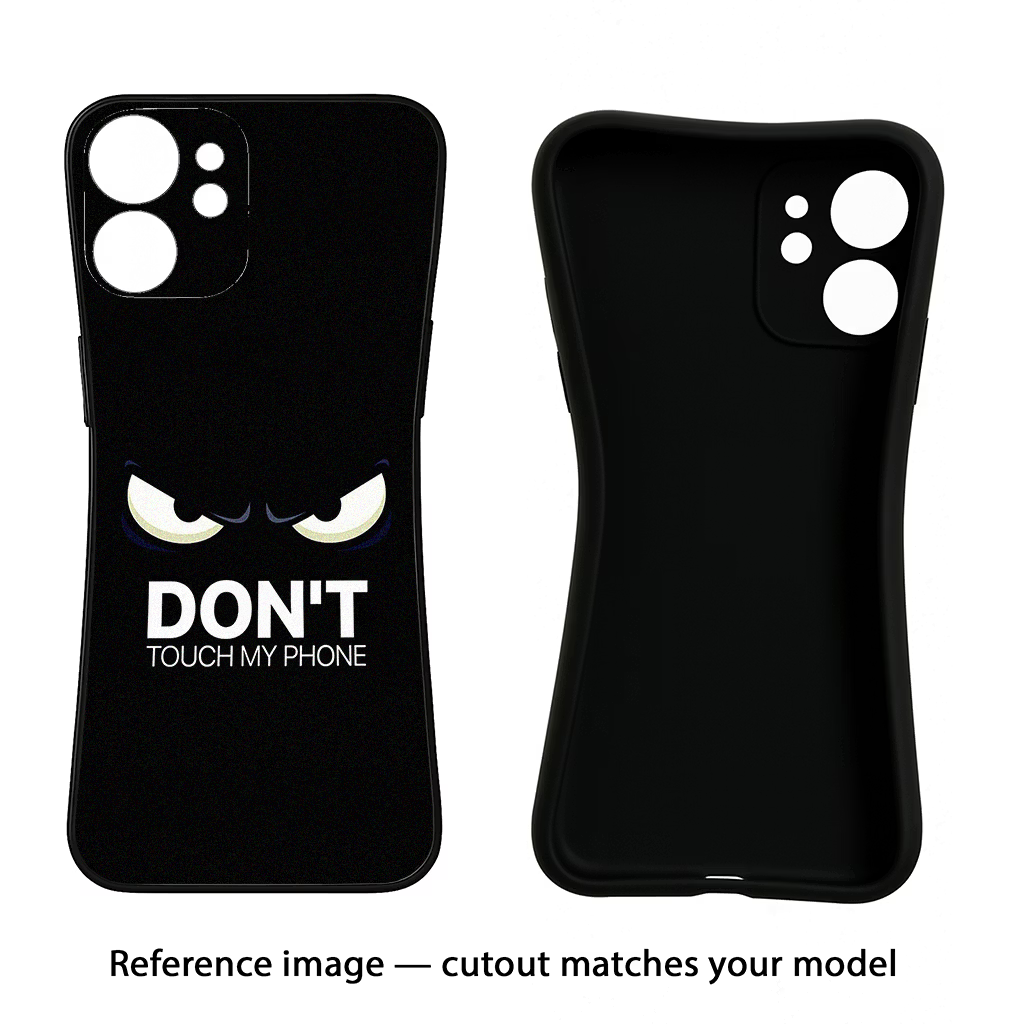 Don'T Touch My Phone Samsung S24 FE 5G Black Soft Case Back Cover by Casekaro