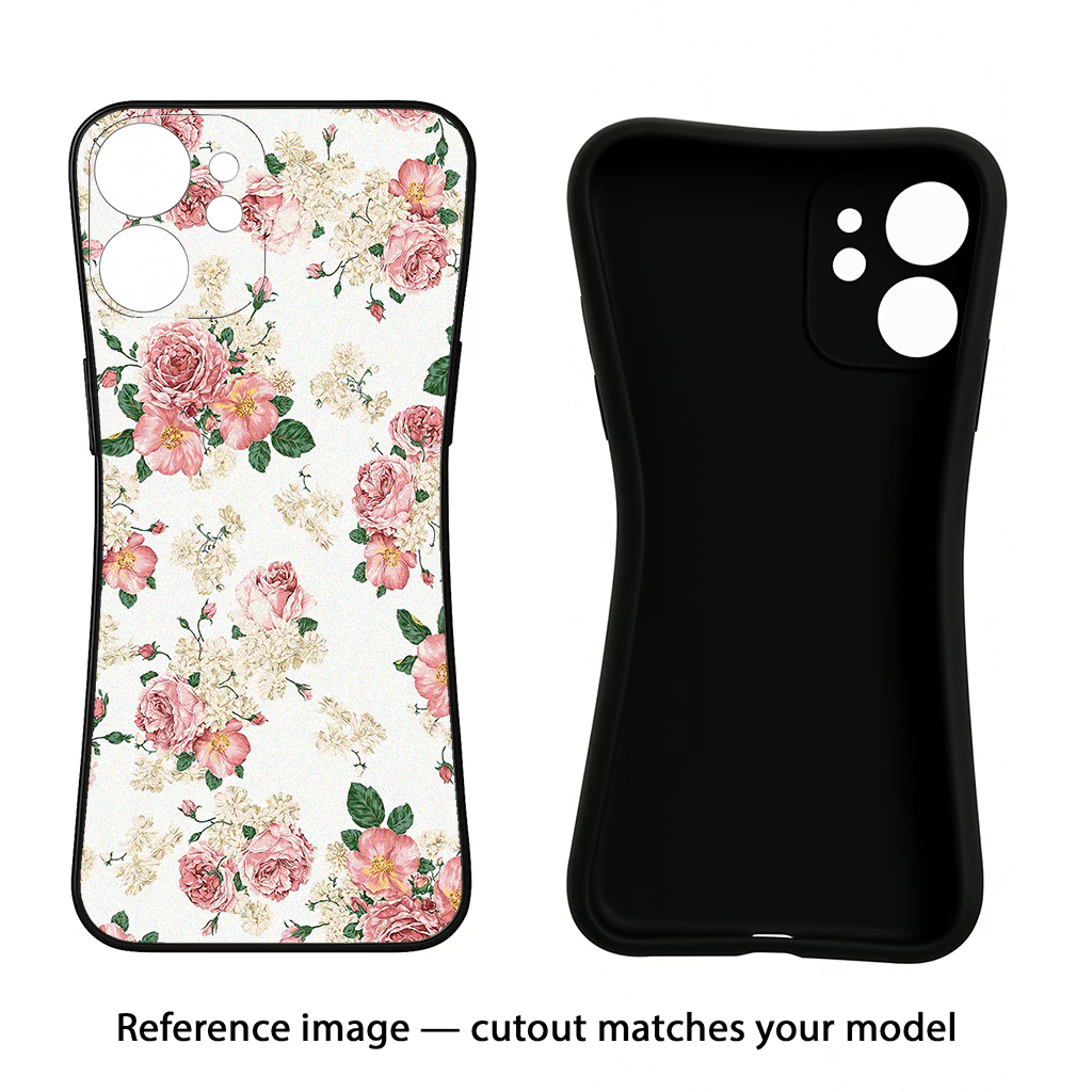 Flowers CMF by Nothing Phone 1 Black Soft Case Back Cover by Casekaro