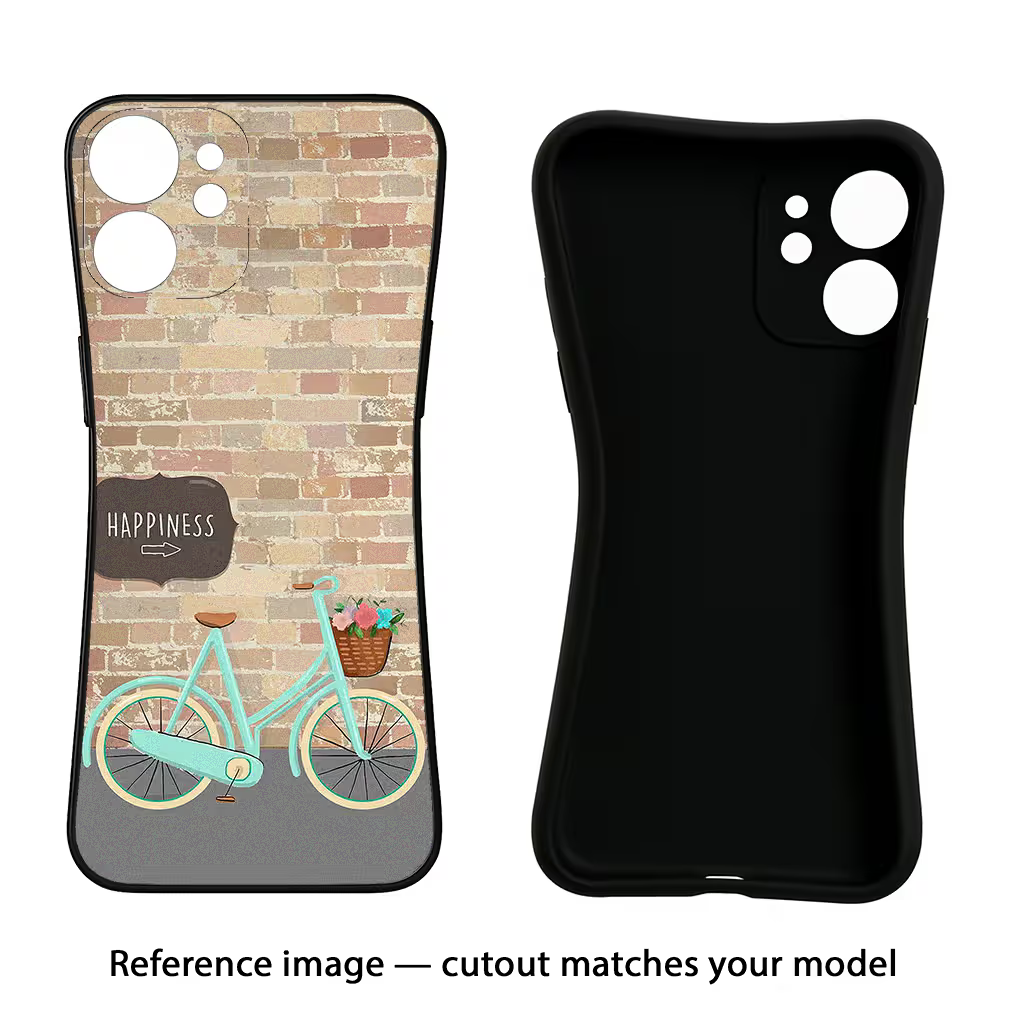 Happiness Artwork iPhone X Black Soft Case Back Cover by Casekaro