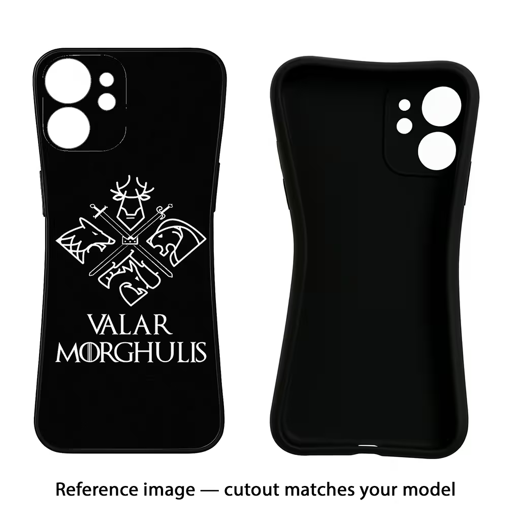 Valar Morghulis | Game Of Thrones iPhone 7 Plus Black Soft Case Back Cover by Casekaro