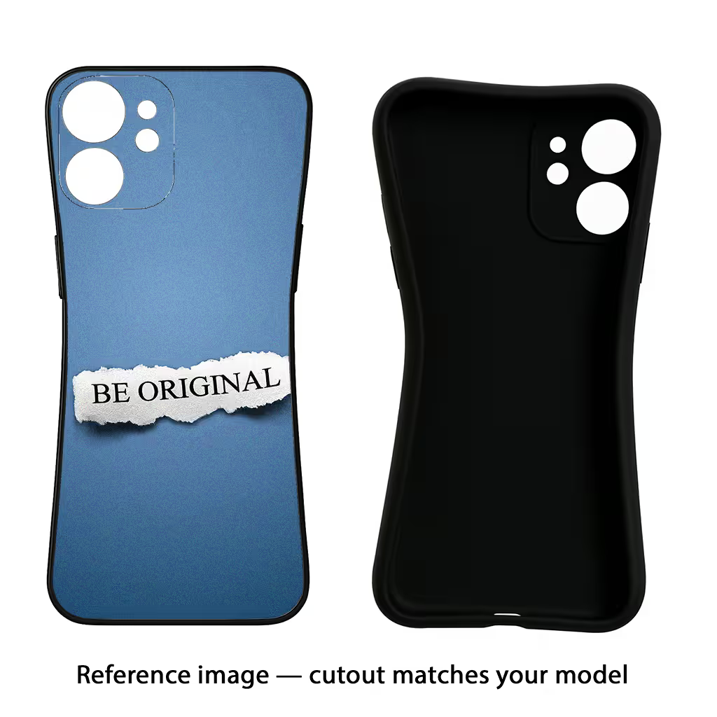 Be Original iPhone 8 Plus Black Soft Case Back Cover by Casekaro