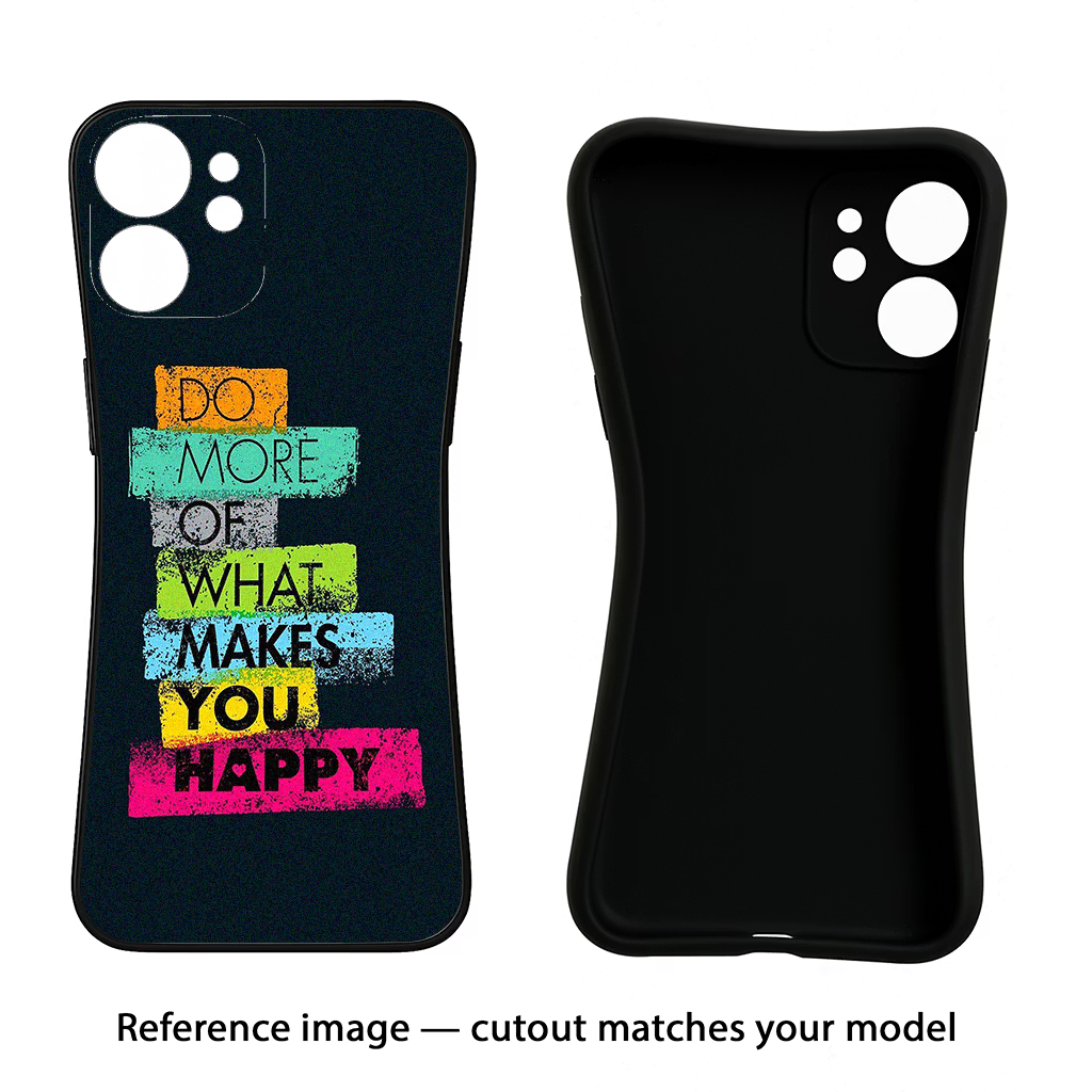 Do More Of What Makes You Happy CMF by Nothing Phone 1 Black Soft Case Back Cover by Casekaro