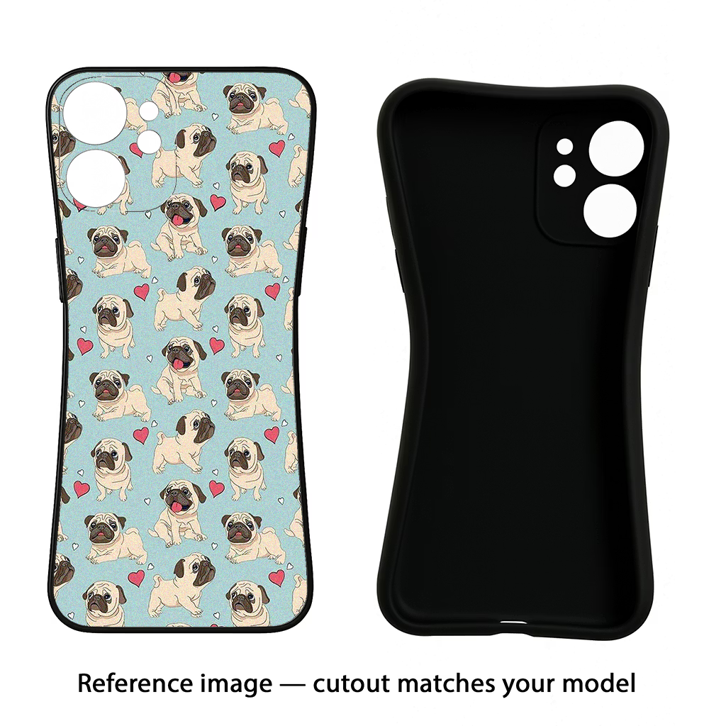 Pug Dog Samsung S24 FE 5G Black Soft Case Back Cover by Casekaro