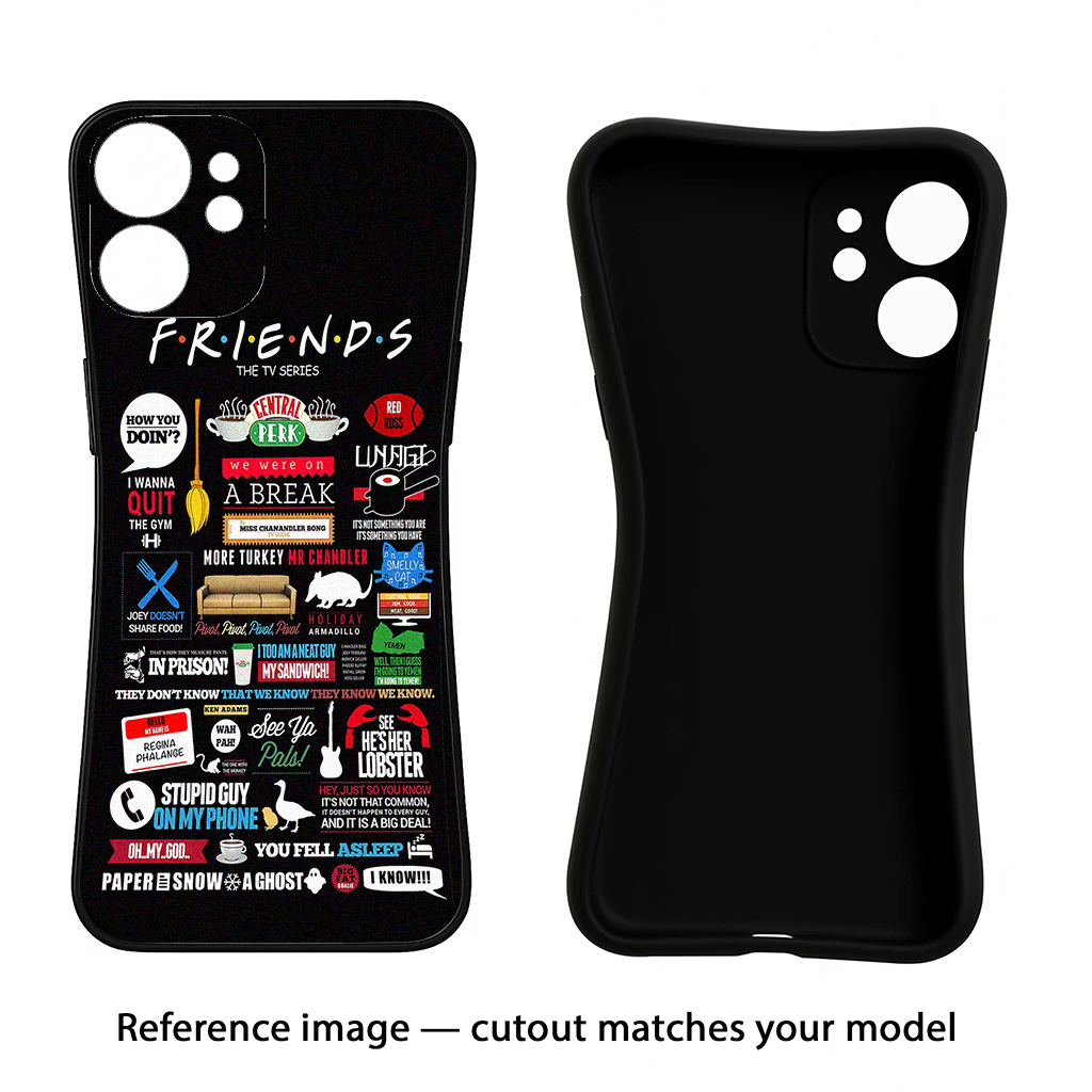 FRIENDS CMF by Nothing Phone 1 Black Soft Case Back Cover by Casekaro
