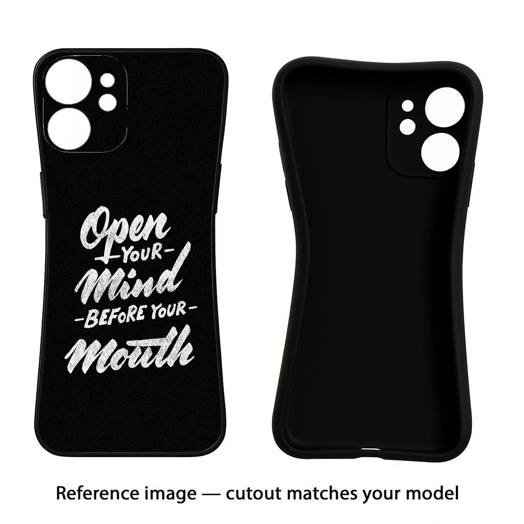Open Your Mind Before Your Mouth Samsung S24 FE 5G Black Soft Case Back Cover by Casekaro