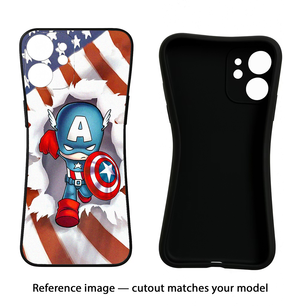 Captain America Samsung S24 FE 5G Black Soft Case Back Cover by Casekaro