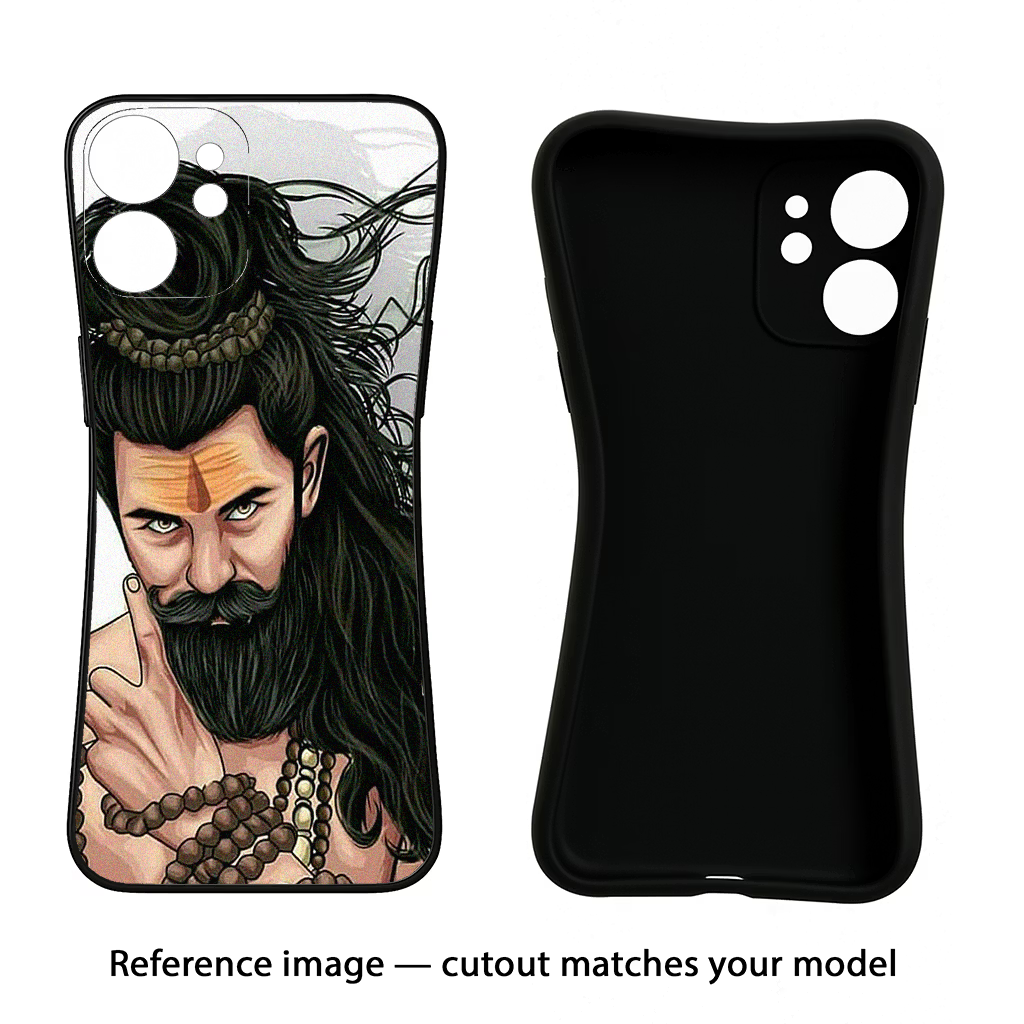 Mahadev Samsung S24 FE 5G Black Soft Case Back Cover by Casekaro