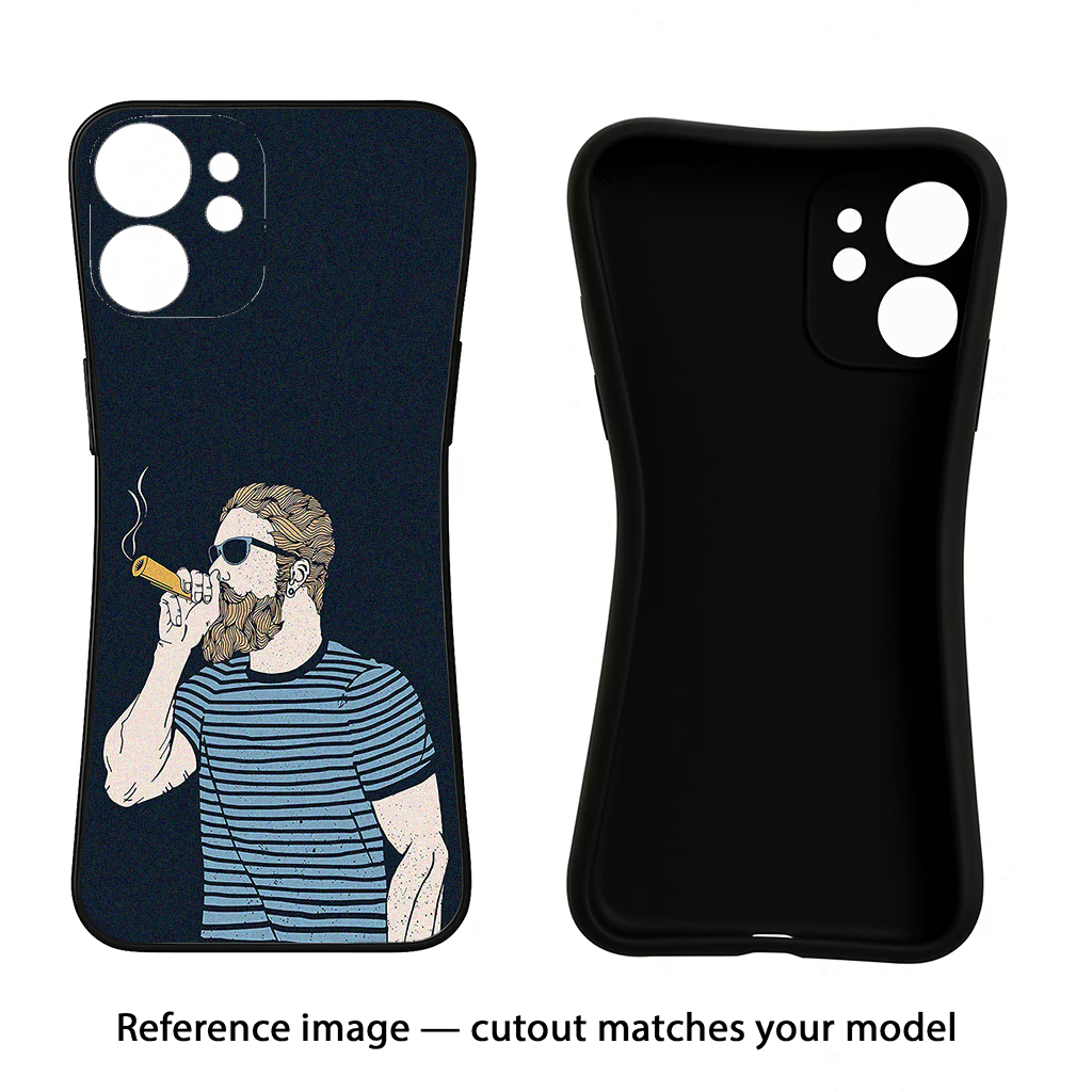 Smoking CMF by Nothing Phone 1 Black Soft Case Back Cover by Casekaro