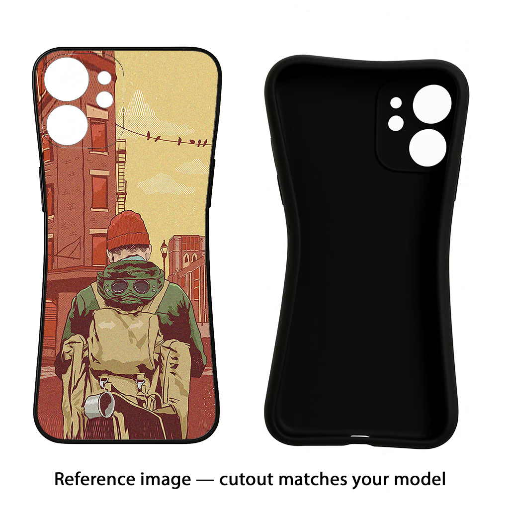 Adventurous CMF by Nothing Phone 1 Black Soft Case Back Cover by Casekaro