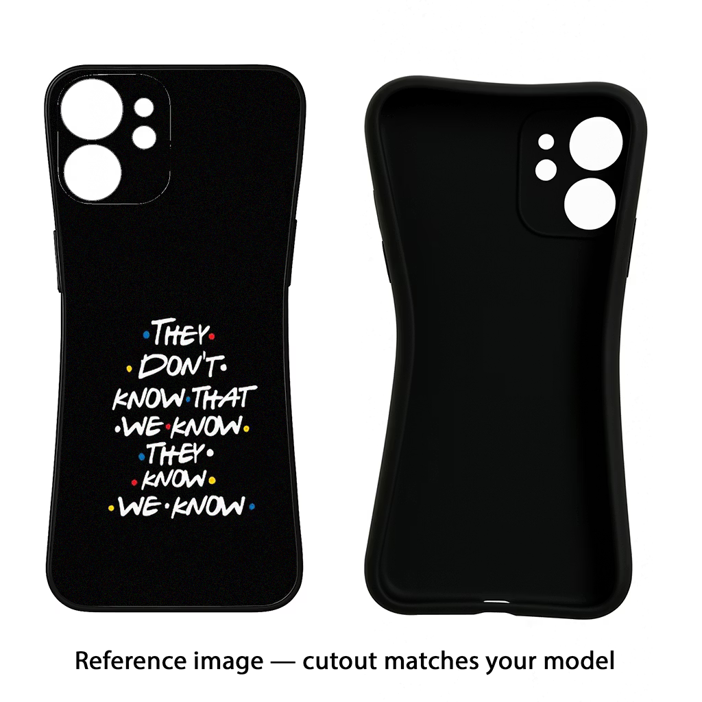 FRIENDS Dialogue CMF by Nothing Phone 1 Black Soft Case Back Cover by Casekaro