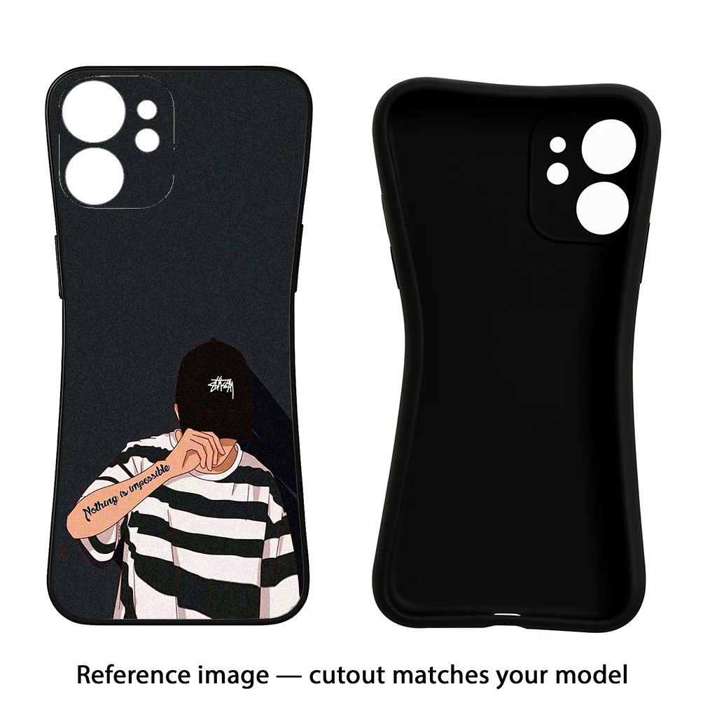 Aesthetic Boy CMF by Nothing Phone 1 Black Soft Case Back Cover by Casekaro