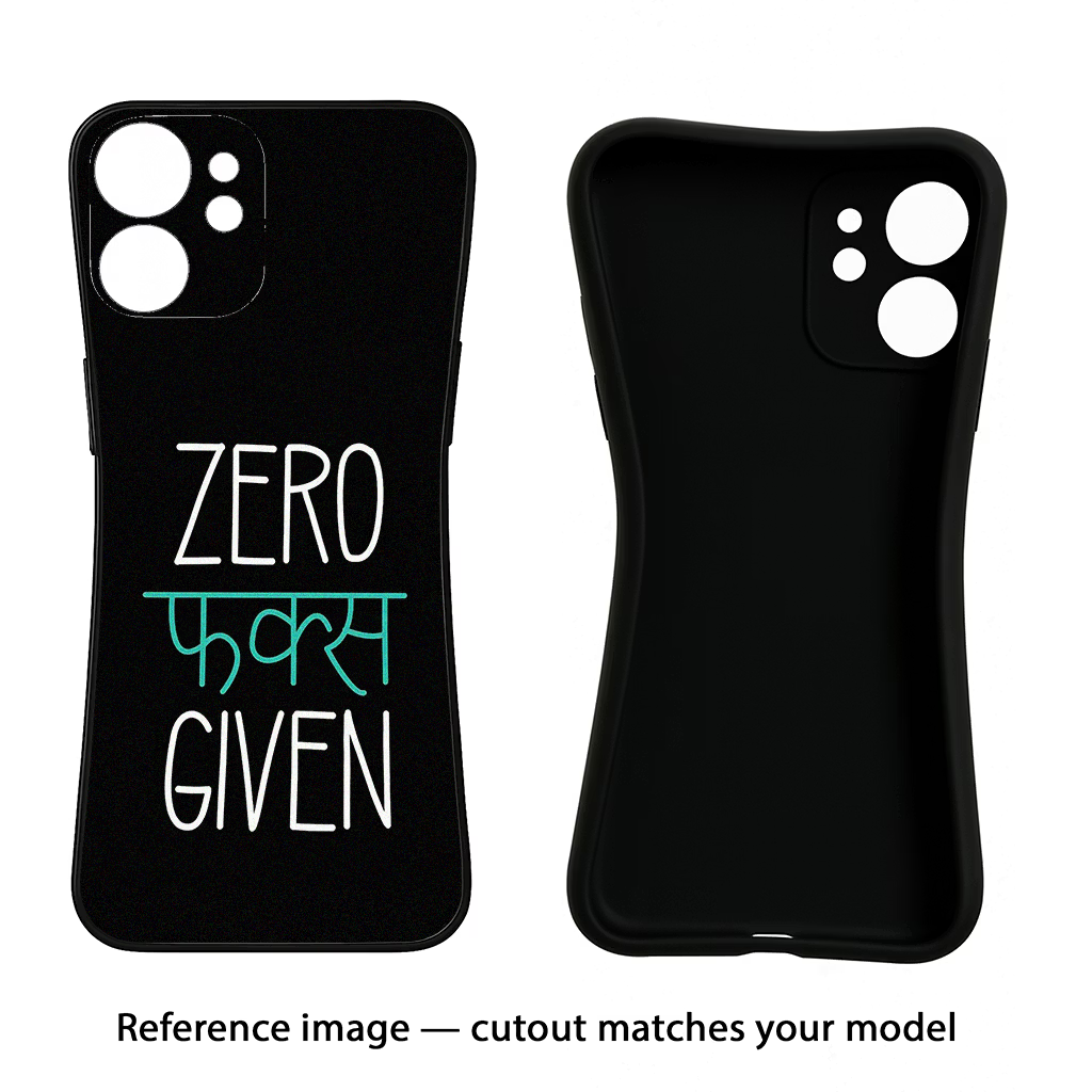 Zero Fucks Given Samsung S24 FE 5G Black Soft Case Back Cover by Casekaro