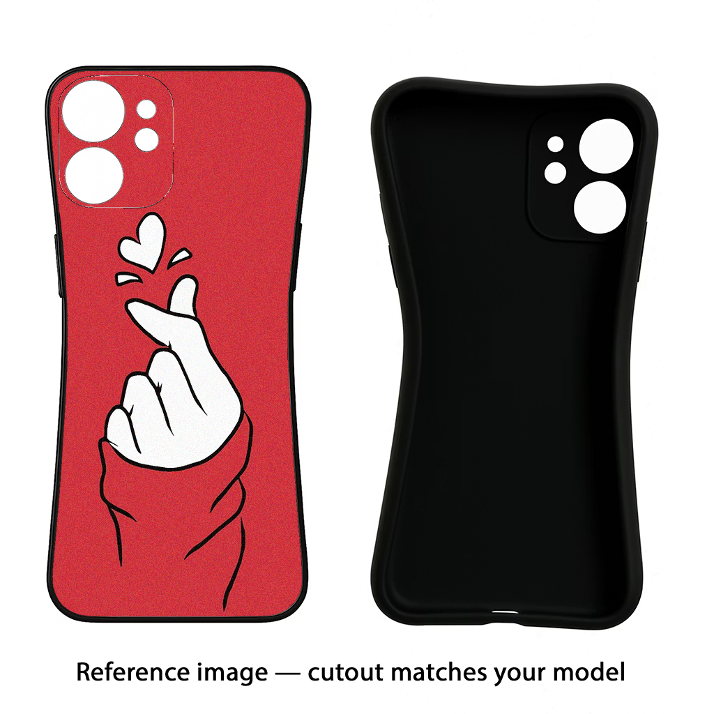 Korean Love Sign CMF by Nothing Phone 1 Black Soft Case Back Cover by Casekaro