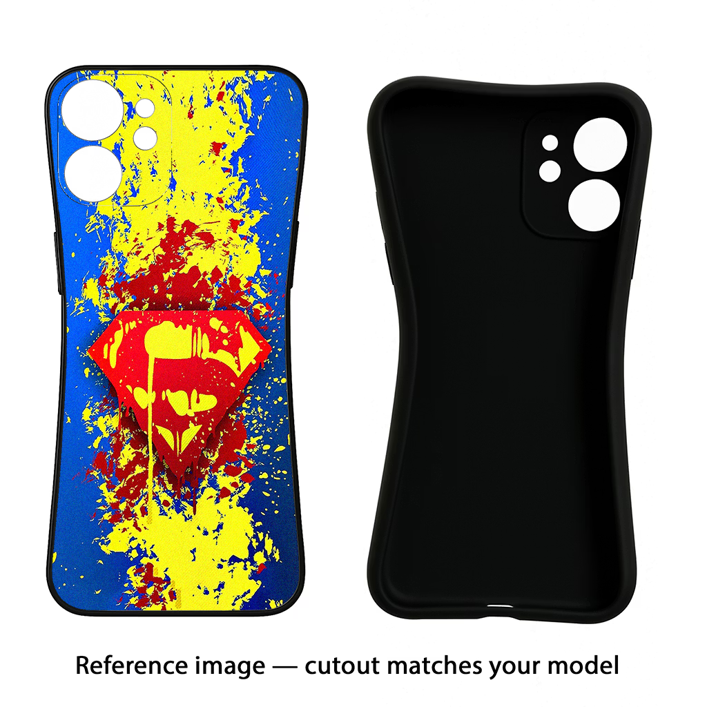 Superman logo Samsung S24 FE 5G Black Soft Case Back Cover by Casekaro