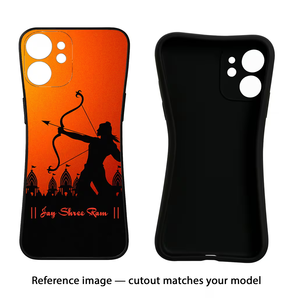 Lord Ram - 4 Oppo A18/Oppo A38 Black Soft Case Back Cover by Casekaro