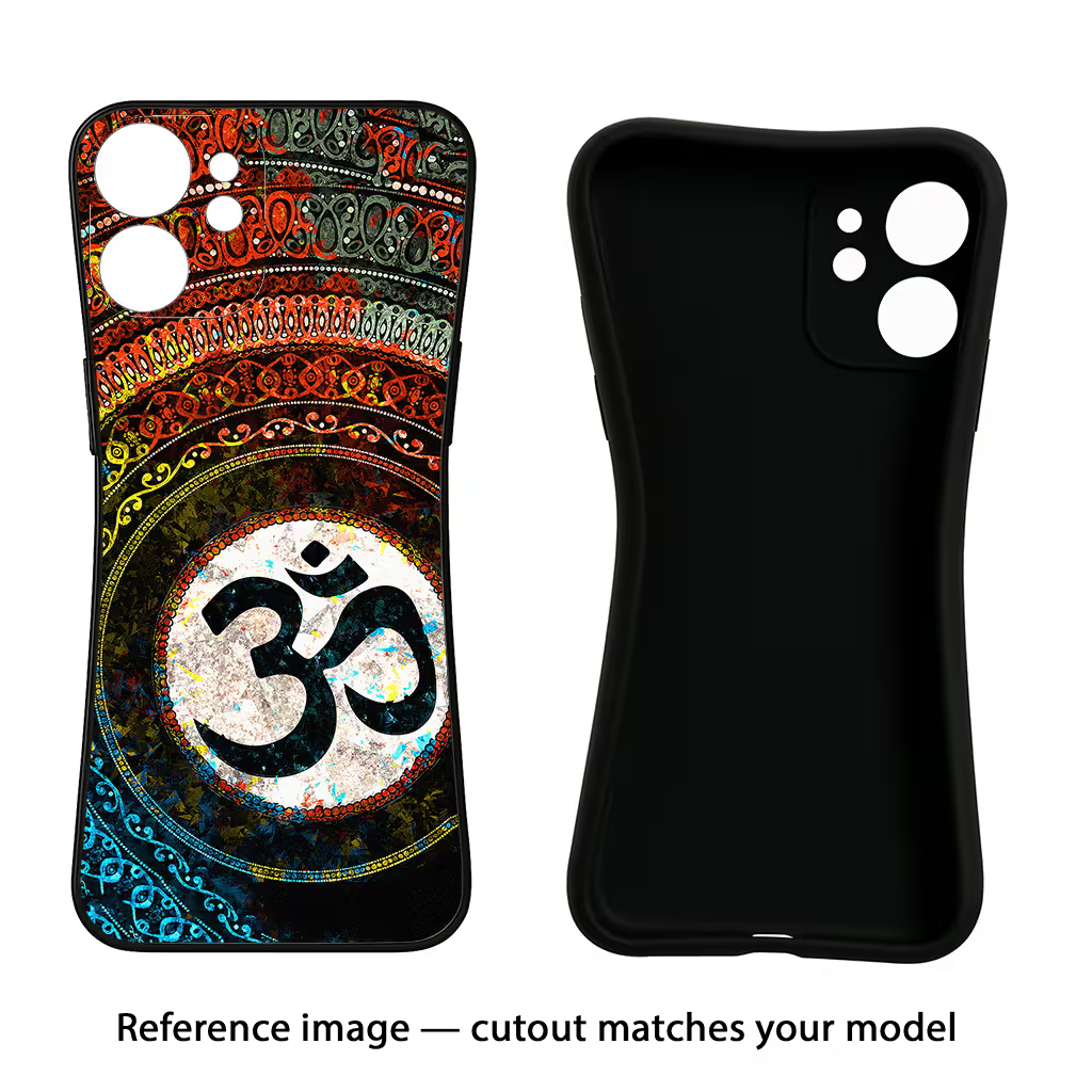 Om Cultural Samsung A56 5G Black Soft Case Back Cover by Casekaro