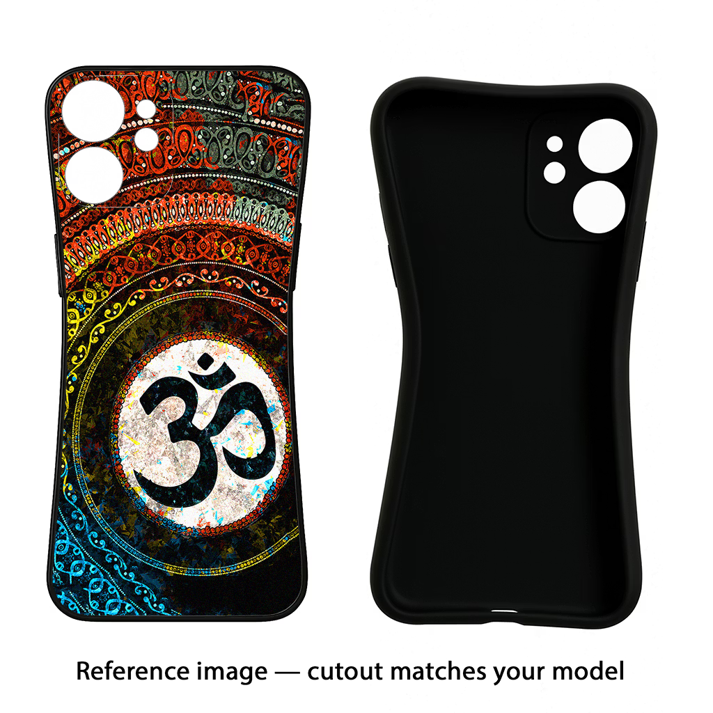 Om Cultural Samsung S24 FE 5G Black Soft Case Back Cover by Casekaro