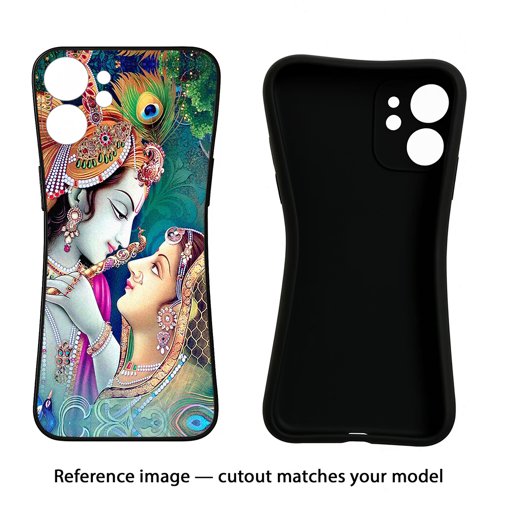 Lord Radha Krishna Samsung S24 FE 5G Black Soft Case Back Cover by Casekaro