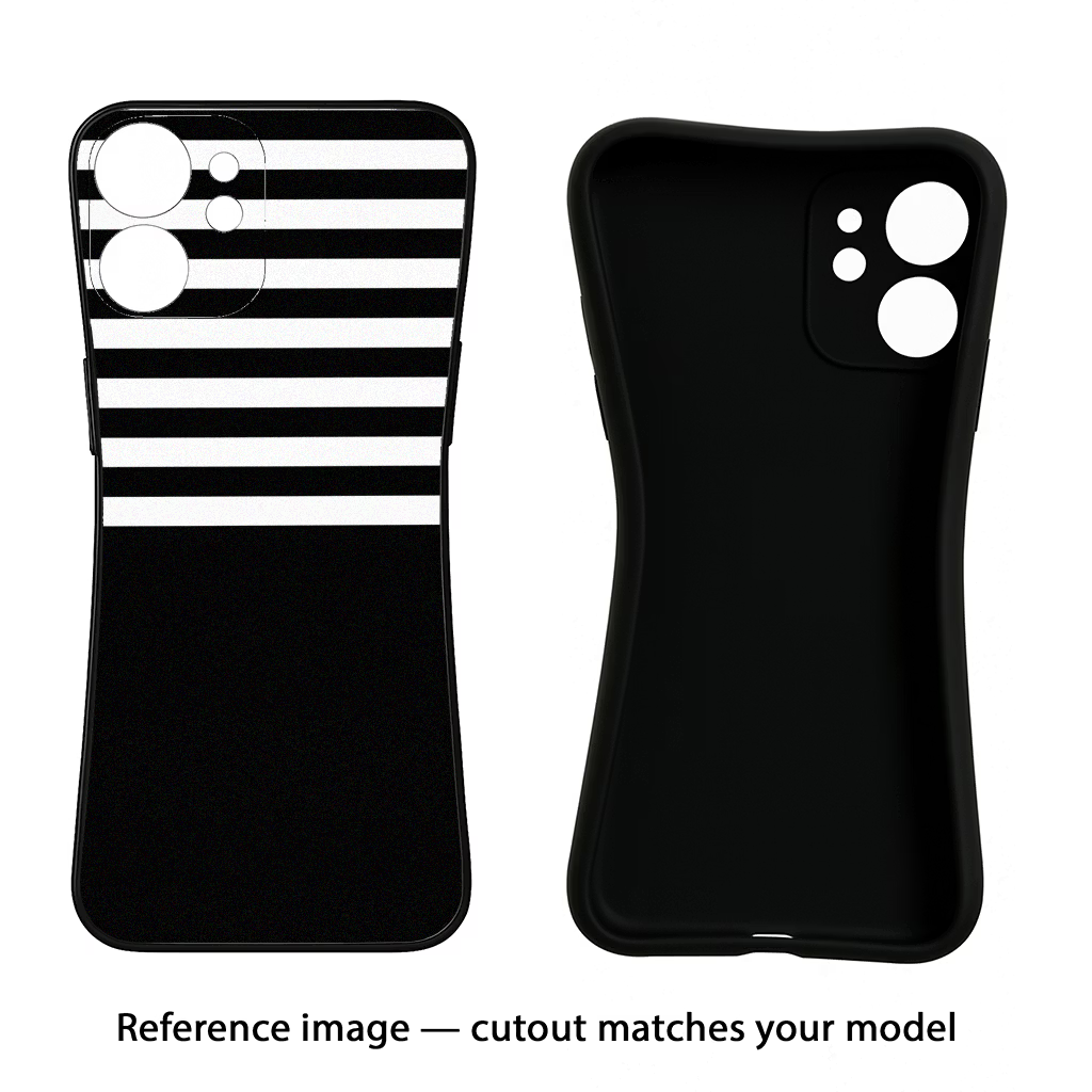 Black and White Print CMF by Nothing Phone 1 Black Soft Case Back Cover by Casekaro