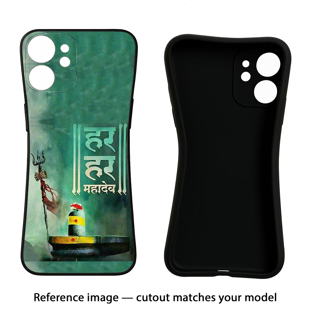 Har Har Mahadev Shivling Nothing Phone 2A Plus Black Soft Case Back Cover by Casekaro