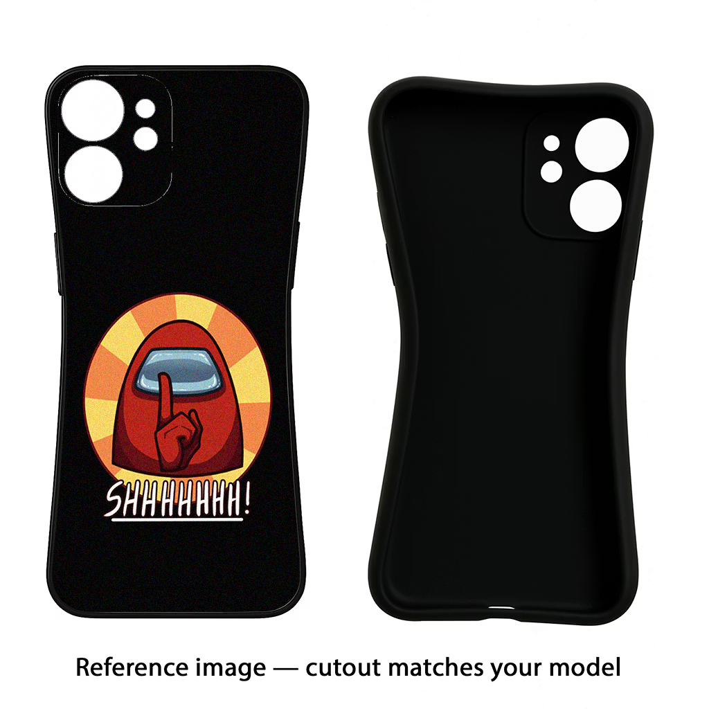 Among Us Shhh! CMF by Nothing Phone 1 Black Soft Case Back Cover by Casekaro