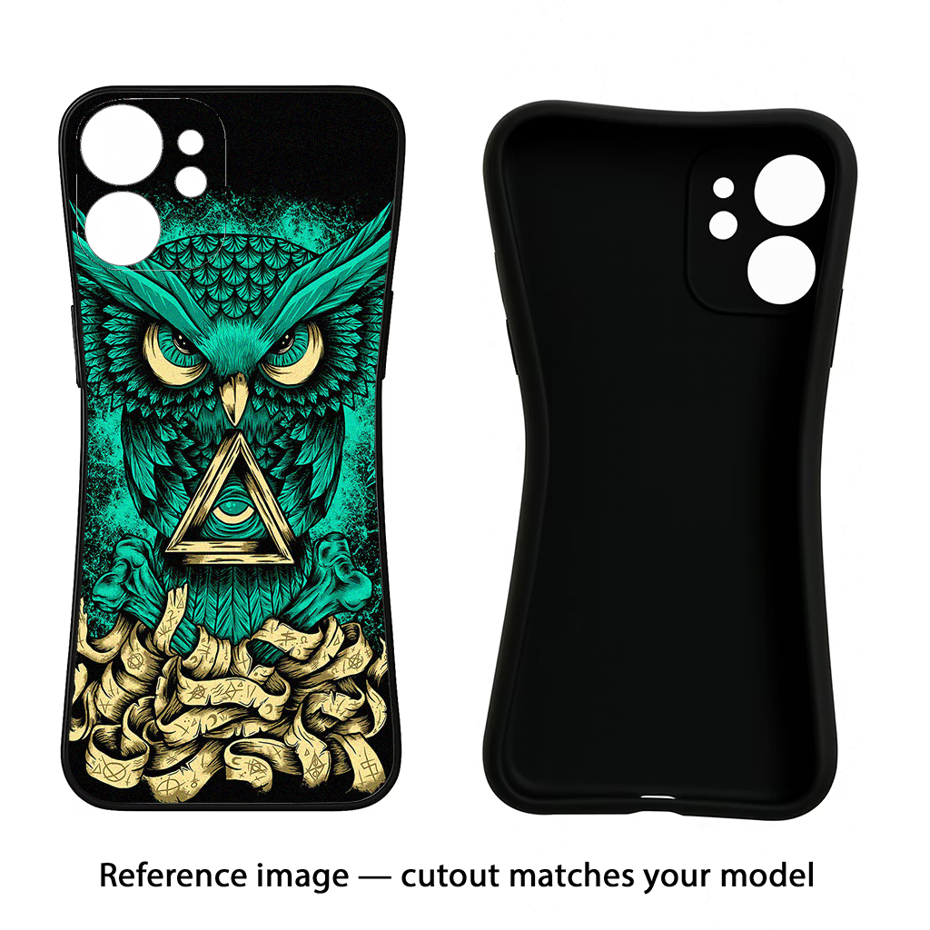Green Owl CMF by Nothing Phone 1 Black Soft Case Back Cover by Casekaro