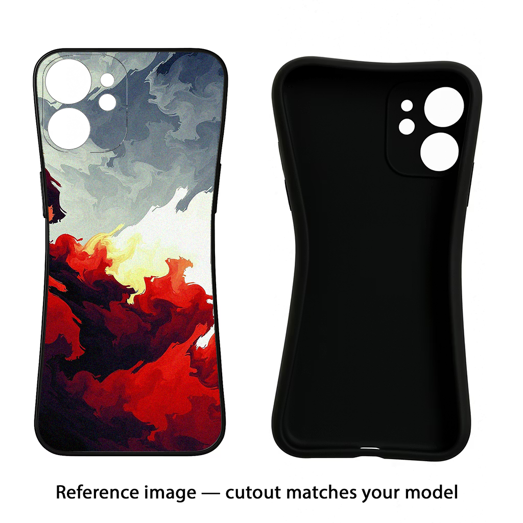 Fire Cloud CMF by Nothing Phone 1 Black Soft Case Back Cover by Casekaro