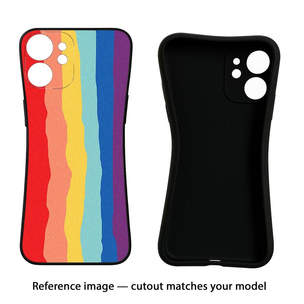 Rainbow Samsung S24 FE 5G Black Soft Case Back Cover by Casekaro