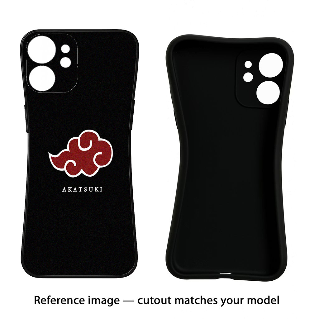 Akatsuki OnePlus 12R Black Soft Case Back Cover by Casekaro