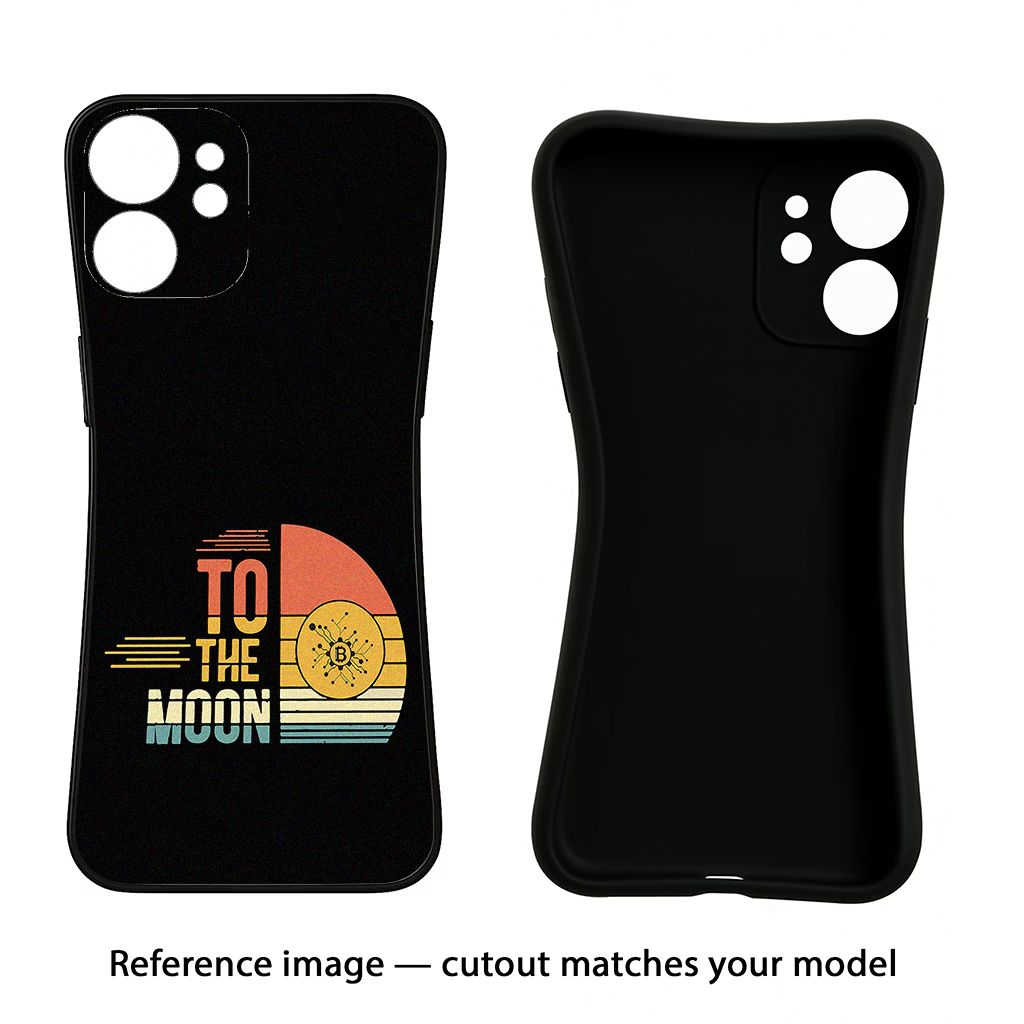 To the Moon CMF by Nothing Phone 1 Black Soft Case Back Cover by Casekaro