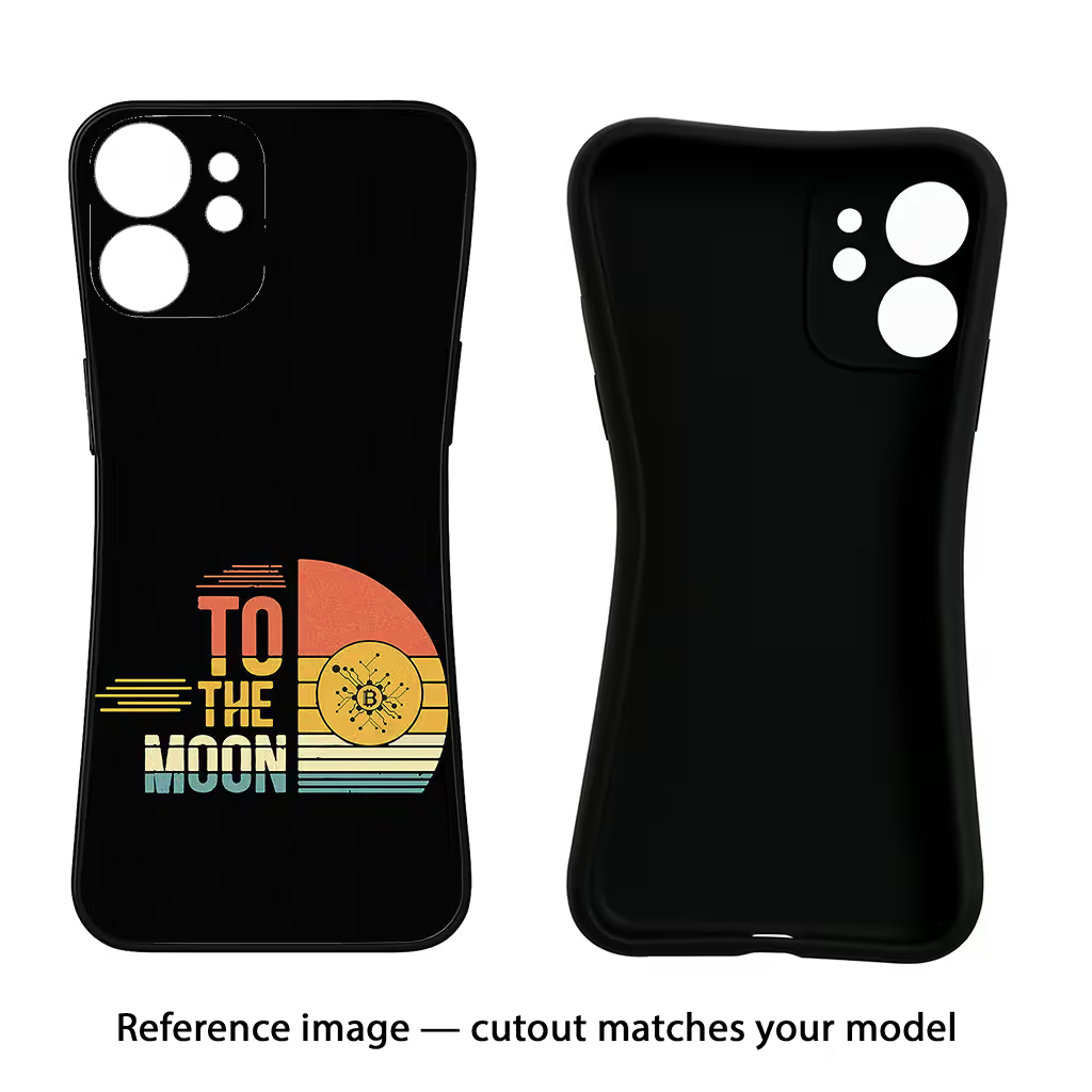 To the Moon Oppo A18/Oppo A38 Black Soft Case Back Cover by Casekaro