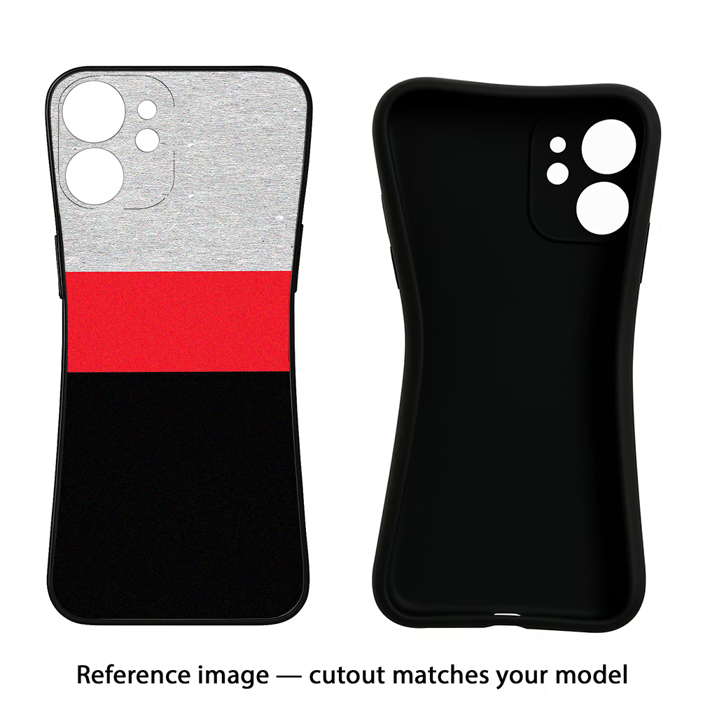 Tri Color Pattern CMF by Nothing Phone 1 Black Soft Case Back Cover by Casekaro