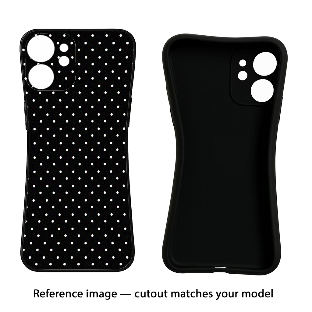 White Dots CMF by Nothing Phone 1 Black Soft Case Back Cover by Casekaro