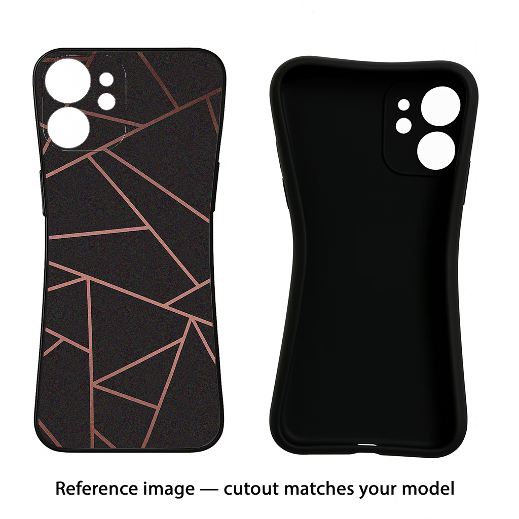 Geometric Pattern CMF by Nothing Phone 1 Black Soft Case Back Cover by Casekaro