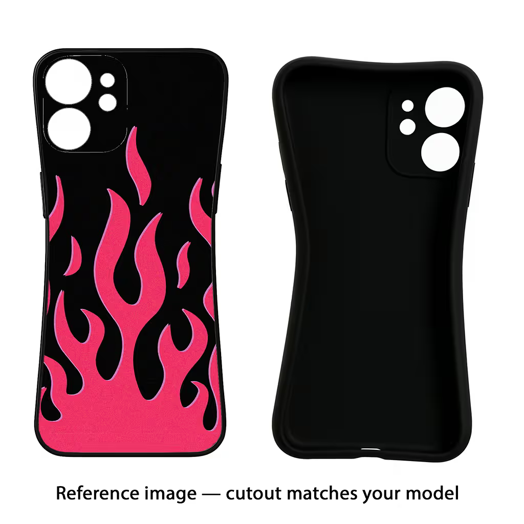 Fire Flames Oppo A18/Oppo A38 Black Soft Case Back Cover by Casekaro