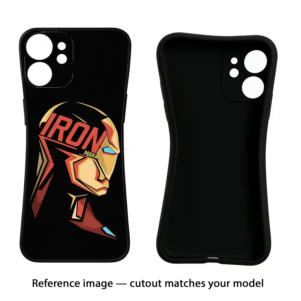 IronMan Oppo A18/Oppo A38 Black Soft Case Back Cover by Casekaro