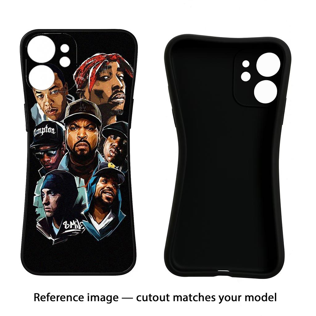 Rappers Samsung S24 FE 5G Black Soft Case Back Cover by Casekaro