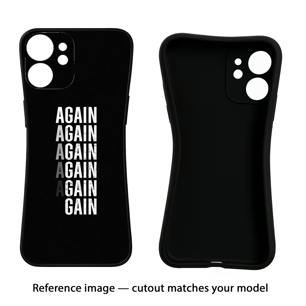 Again Again Gain Samsung A56 5G Black Soft Case Back Cover by Casekaro