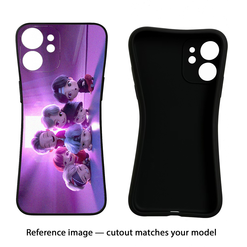 BTS Chibi CMF by Nothing Phone 1 Black Soft Case Back Cover by Casekaro