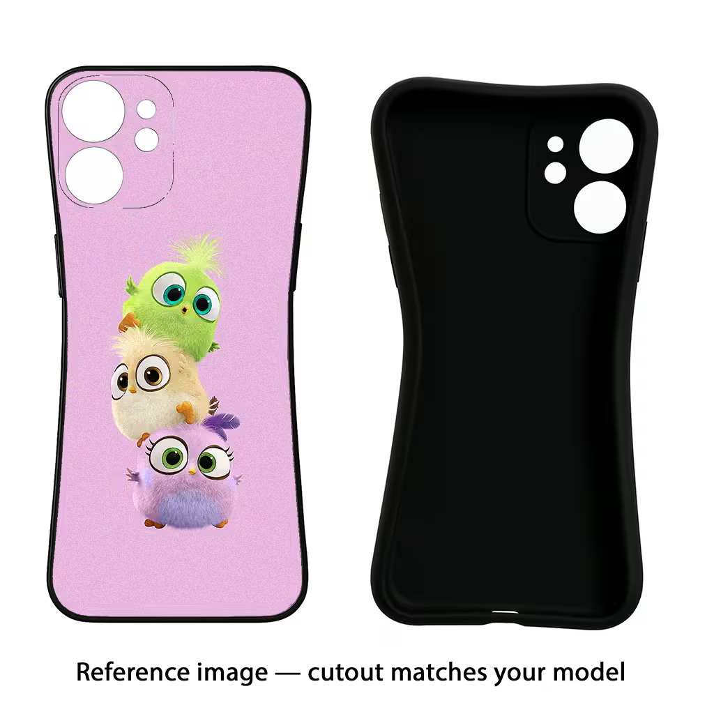 Cute Little Birds Samsung A56 5G Black Soft Case Back Cover by Casekaro