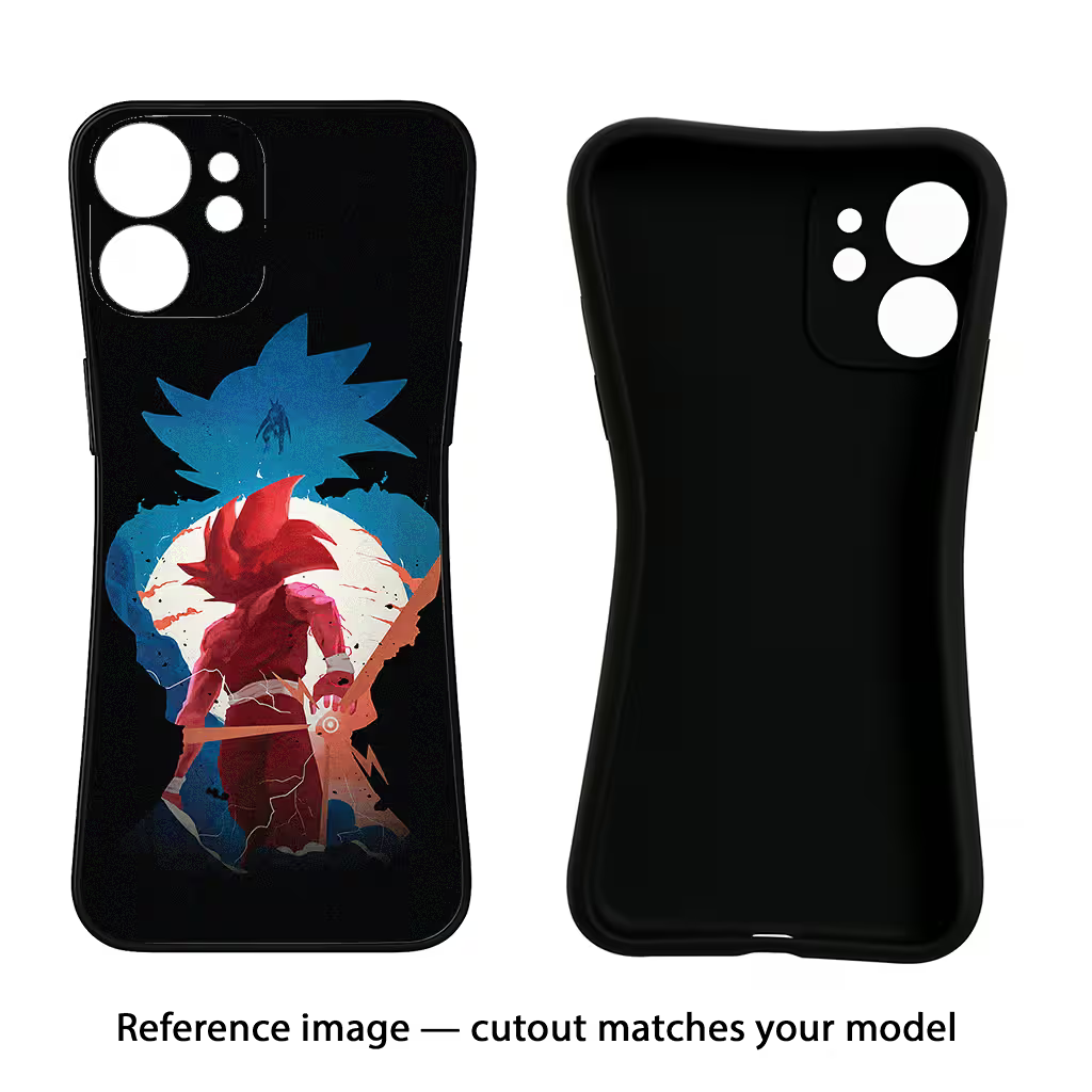 Goku Vivo V27/V27 Pro Black Soft Case Back Cover by Casekaro