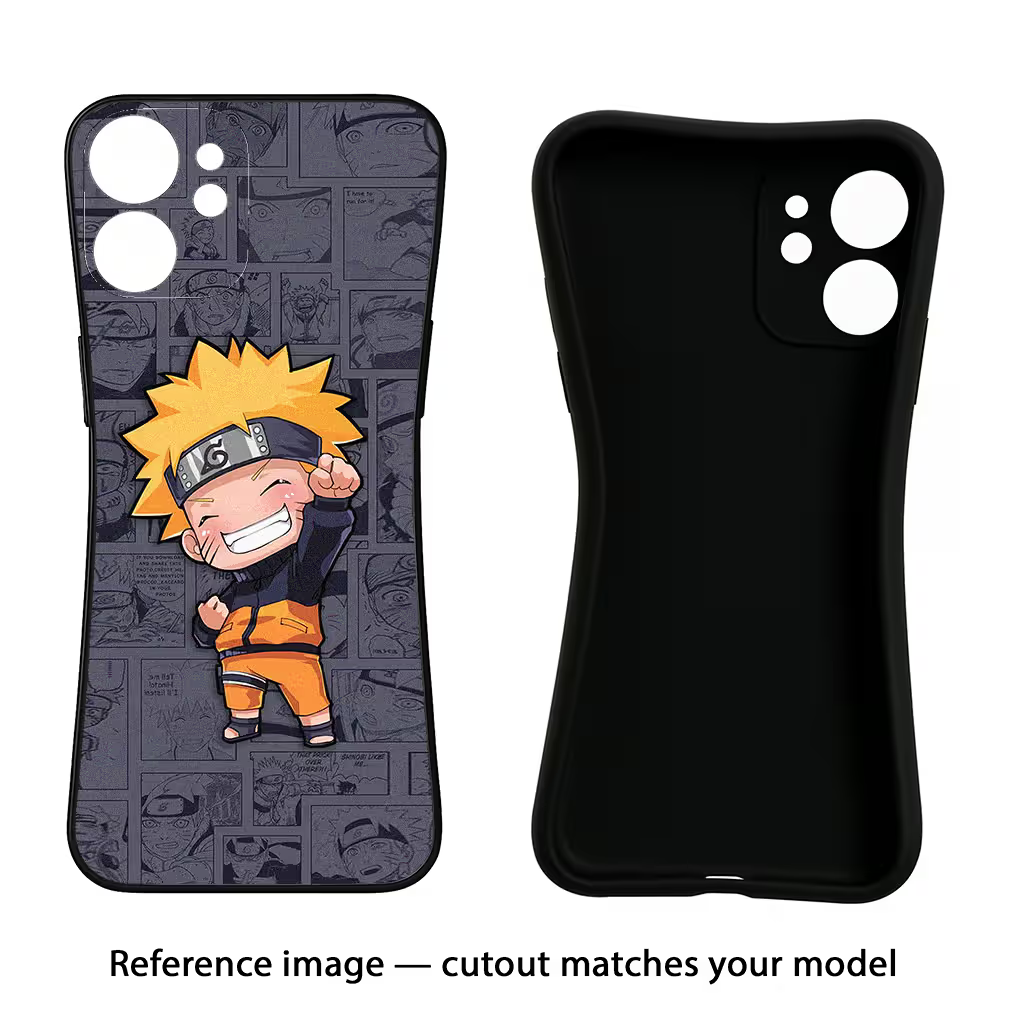 Chota Naruto iPhone XR Black Soft Case Back Cover by Casekaro