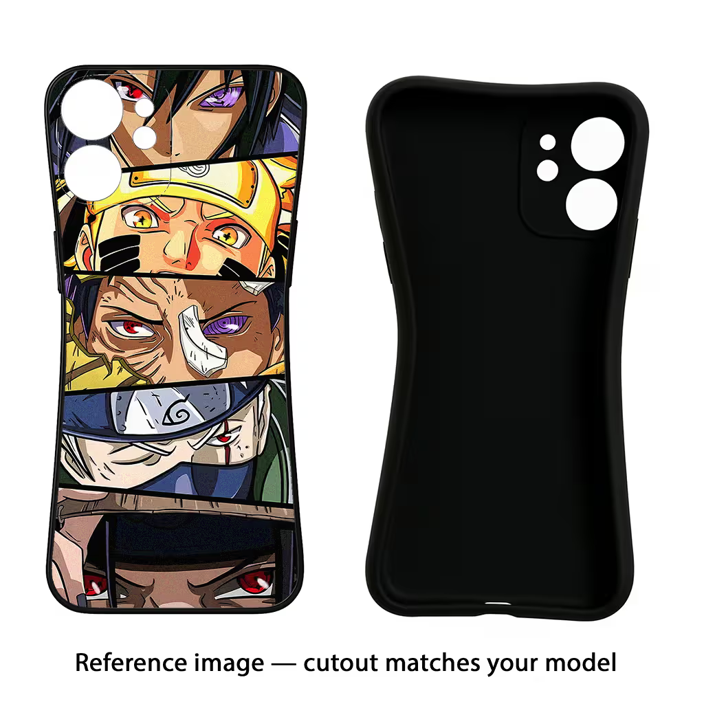 Naruto Character Vivo V29E Black Soft Case Back Cover by Casekaro
