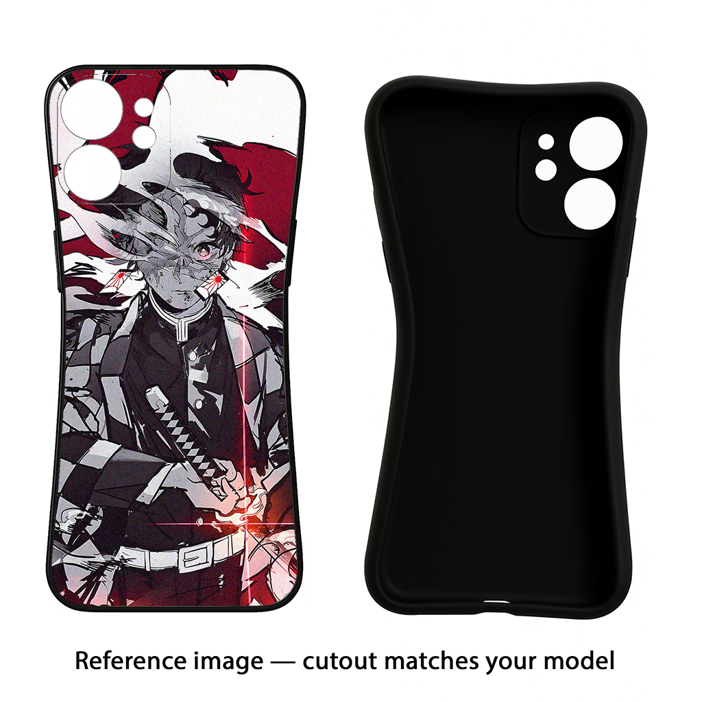 Demon Slayer iPhone 16 Black Soft Case Back Cover by Casekaro