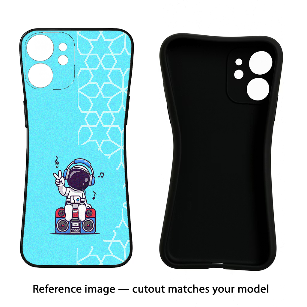 Cute Astronaut Chilling CMF by Nothing Phone 1 Black Soft Case Back Cover by Casekaro