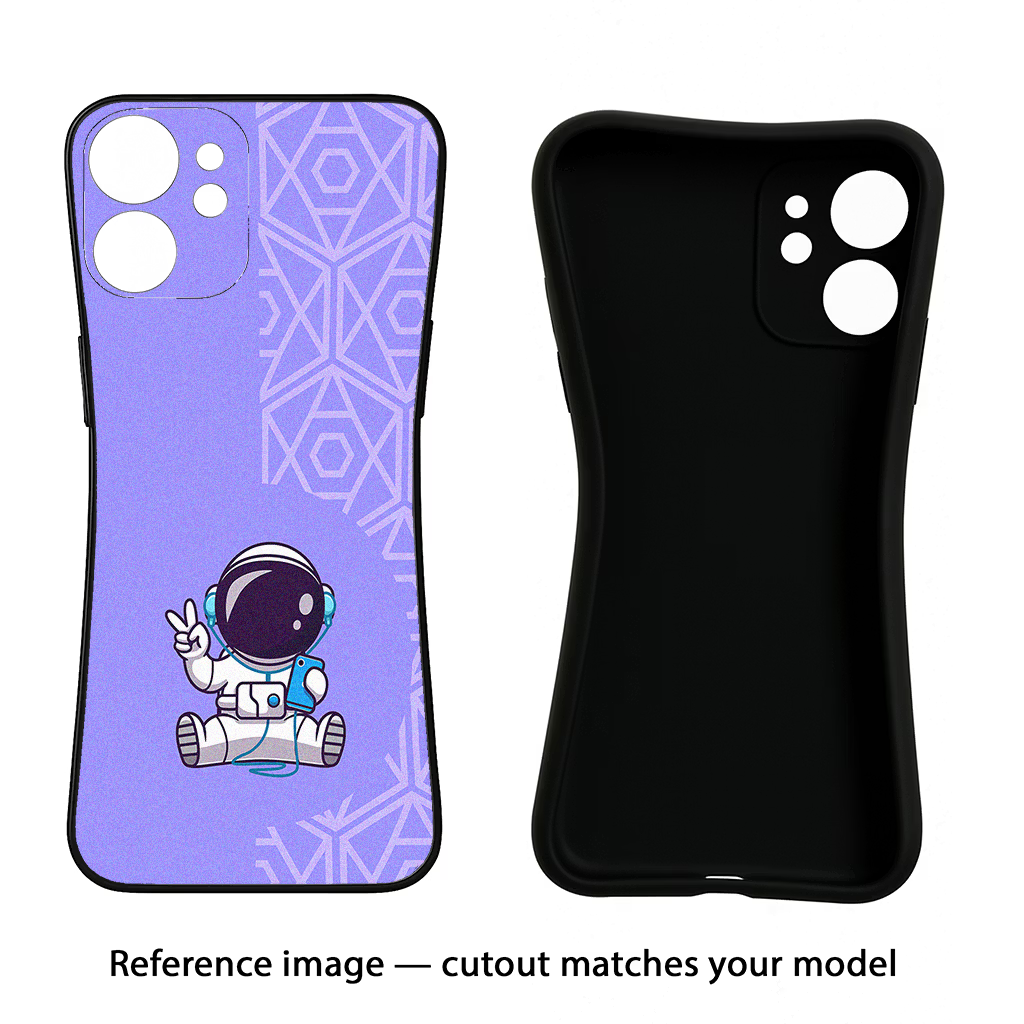 Cute Astronaut Chilling CMF by Nothing Phone 1 Black Soft Case Back Cover by Casekaro