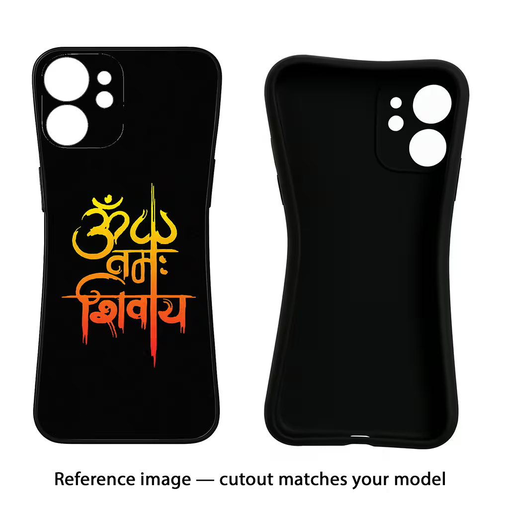 Om Namah Shivay Oppo A18/Oppo A38 Black Soft Case Back Cover by Casekaro
