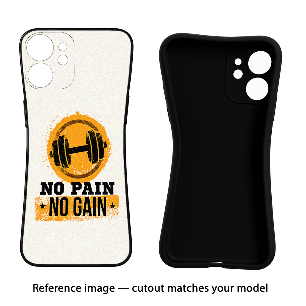 No Pain No Gain CMF by Nothing Phone 1 Black Soft Case Back Cover by Casekaro