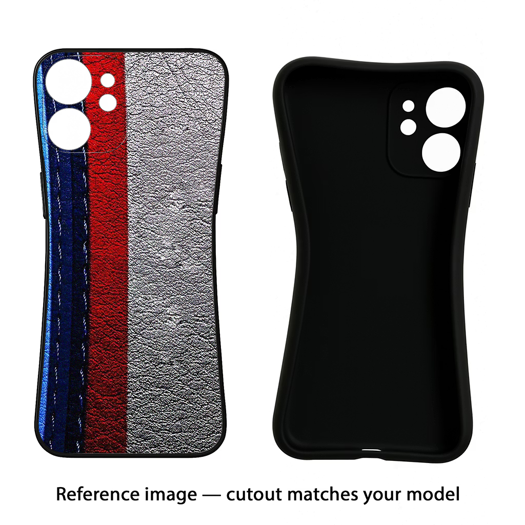 BMW Stripes iPhone 16 Pro Max Black Soft Case Back Cover by Casekaro